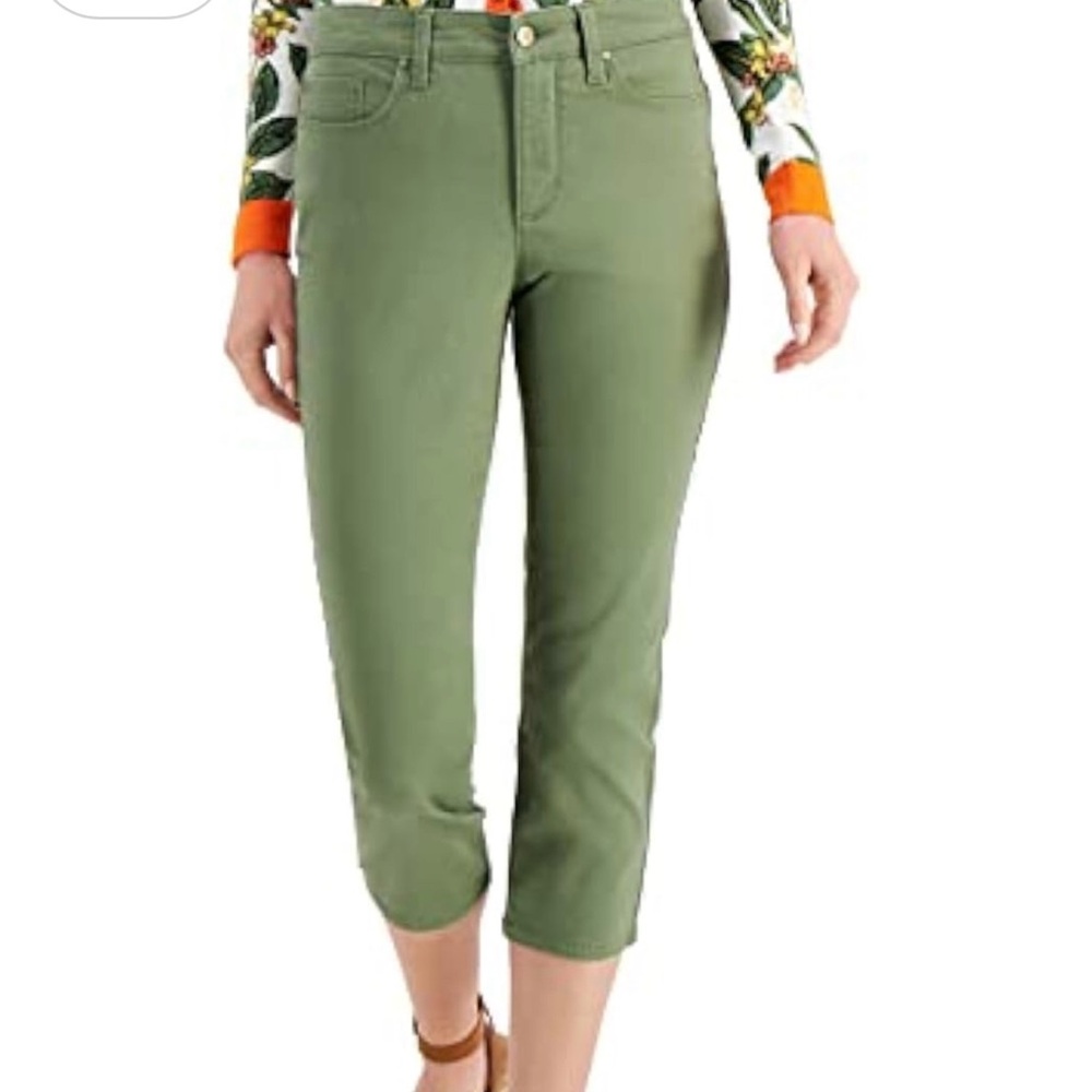 Charter Club Cool Olive Tummy Slimming Capri